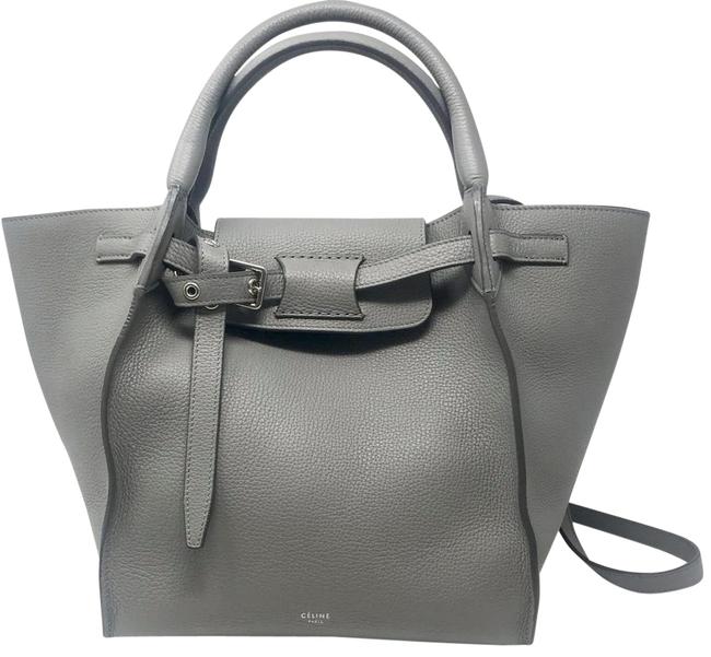 Celine Big Little Gray Calfskin Shoulder Bag