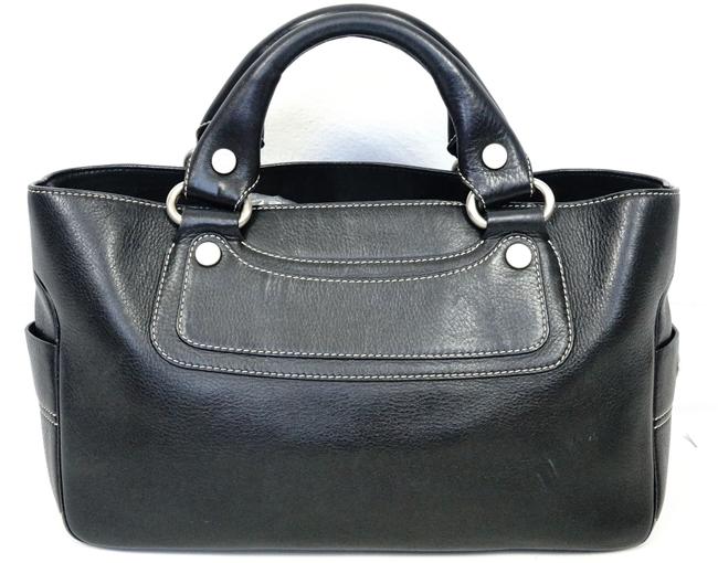 Celine Boogie Handbag Black Leather Tote