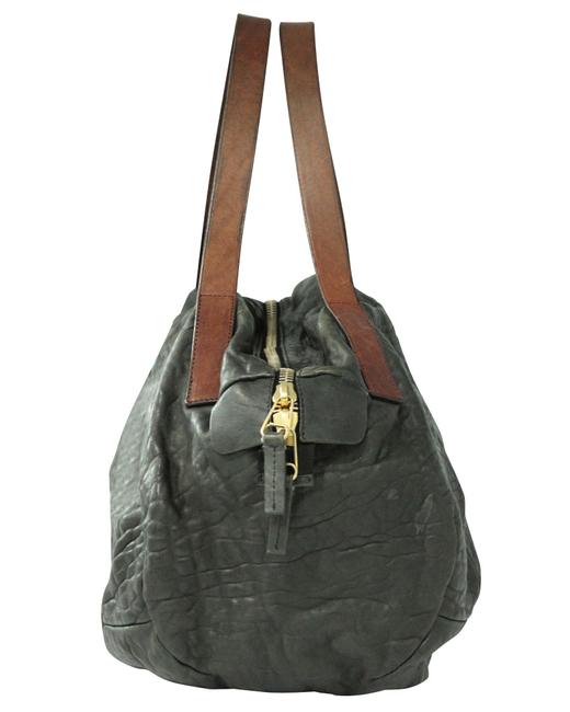 Celine Bowling Black Leather Shoulder Bag