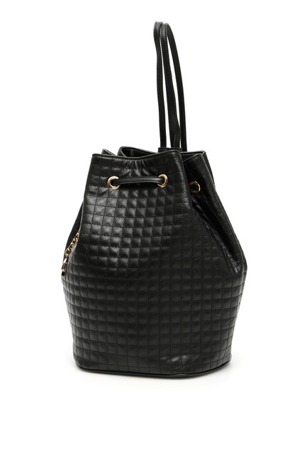 Celine Bucket Bag Small C Charm Black Tote