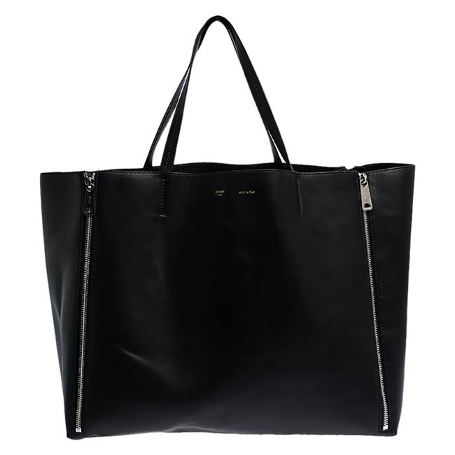Celine Cabas Leather Horizontal Zip Tote