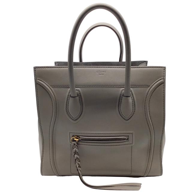 Celine Cabas Phantom Taupe Leather Tote