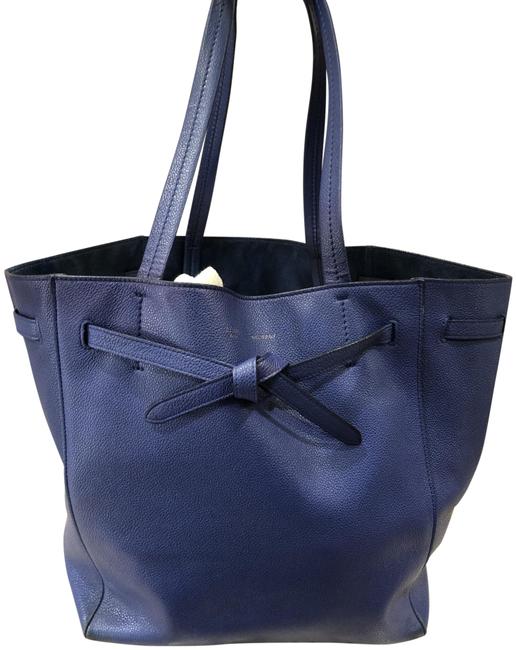 Celine Cabas Phantom Blue Leather Tote