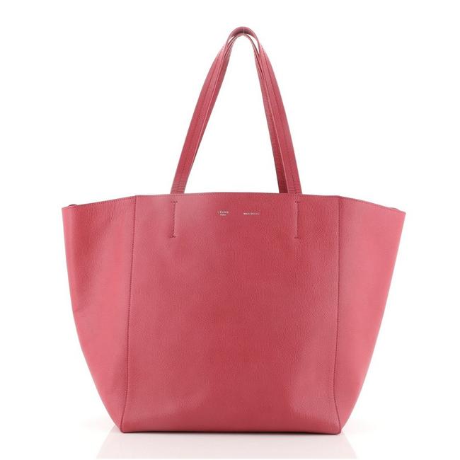 Celine Cabas Phantom Cabas Small Pink Leather Tote