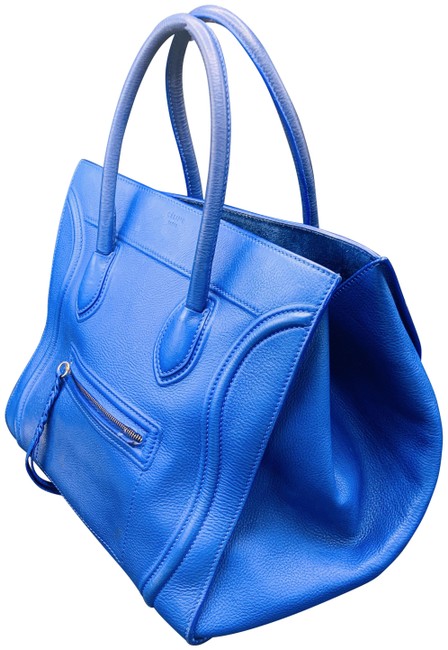 Celine Cabas Phantom Cobalt Blue Calfskin Leather Tote