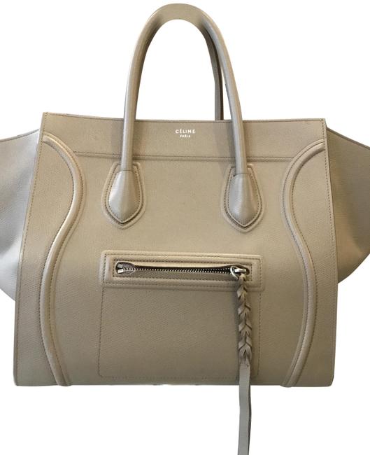 Celine Cabas Phantom Large Taupe Tote