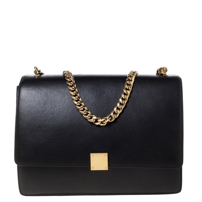 Celine Chain Leather Large Case Flap Shoulder Bag