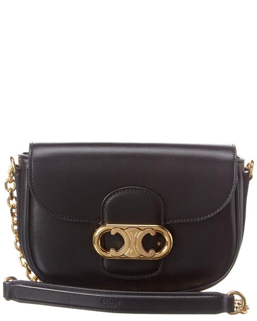 Celine Chain Maillon Triomphe Leather 191743 Bun 38no Shoulder Bag