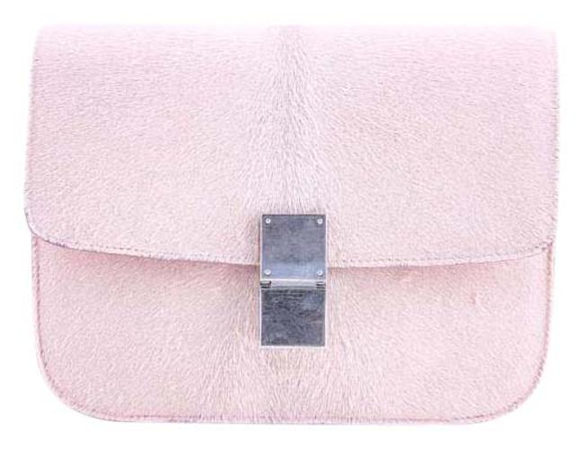 Celine Box Classic Pink Calfskin Shoulder Bag