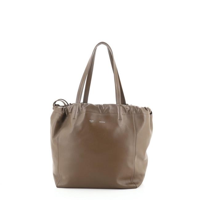 Celine Coulisse Small Brown Leather Shoulder Bag