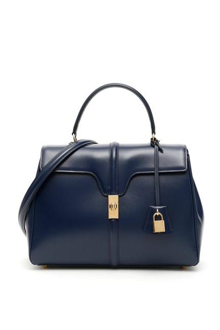 Celine Cr Medium 16 Blue Leather Tote