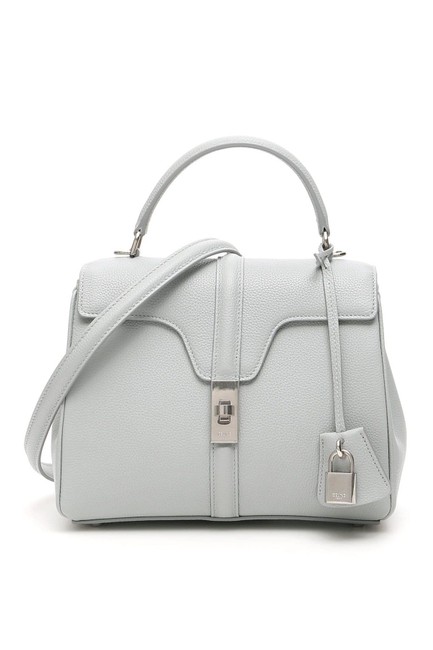 Celine Cr Small 16 Light Gray Leather Tote