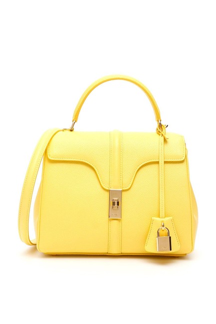 Celine Cr Small 16 Yellow Leather Tote