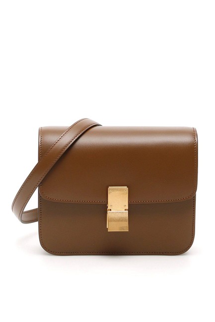 Celine Cr Teen Classic Brown Leather Shoulder Bag
