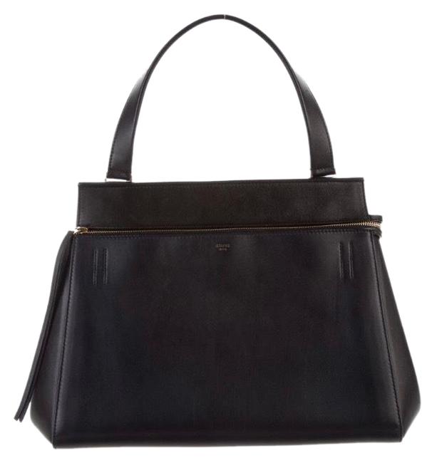 Celine Edge Black Patent Leather Shoulder Bag