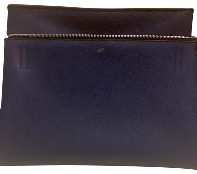 Celine Edge Blue Leather Tote