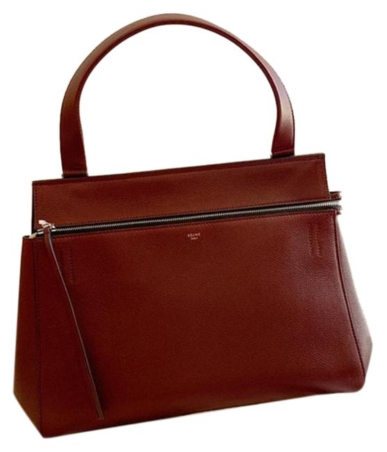 Celine Edge Wine Leather Shoulder Bag