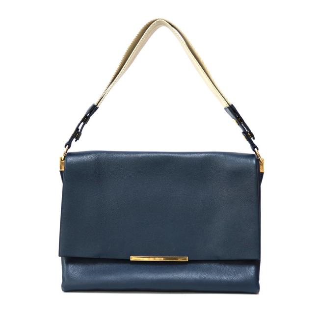 Celine Handbag Ladies Men Blue Shoulder Bag