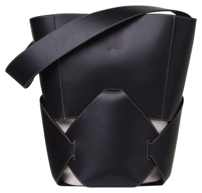 Celine Holdall Black Leather Shoulder Bag