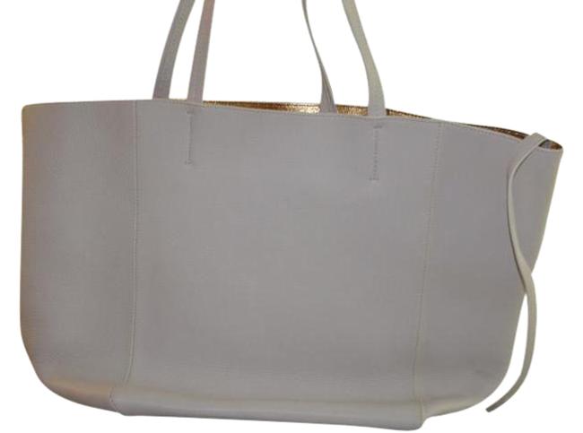 Celine Cabas Phantom Creme Calfskin Leather Tote