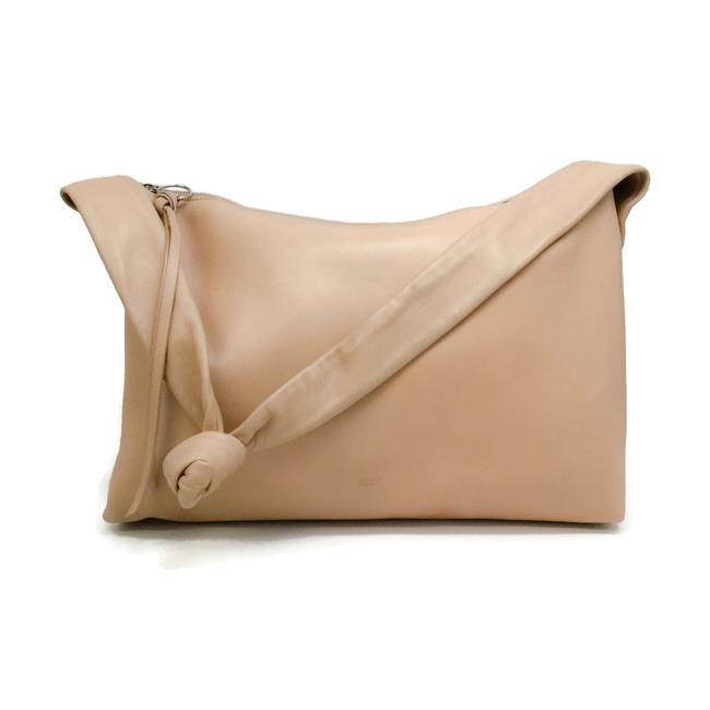 Celine Knot Handle Nude Leather Shoulder Bag