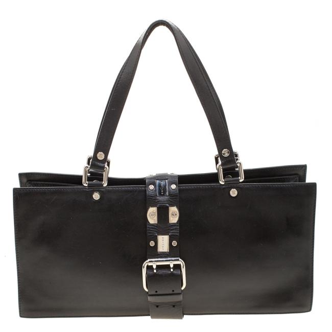 Celine Leather Buckle Flap Tote