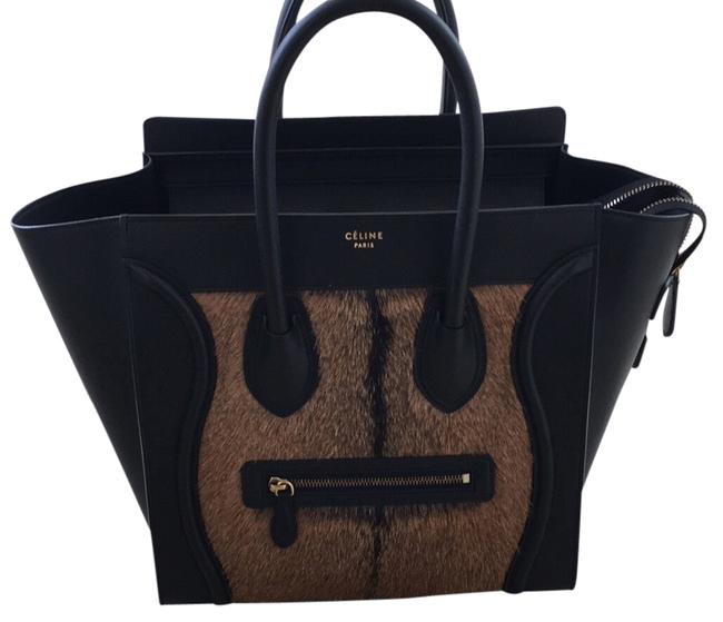Celine Leather Pony Tote