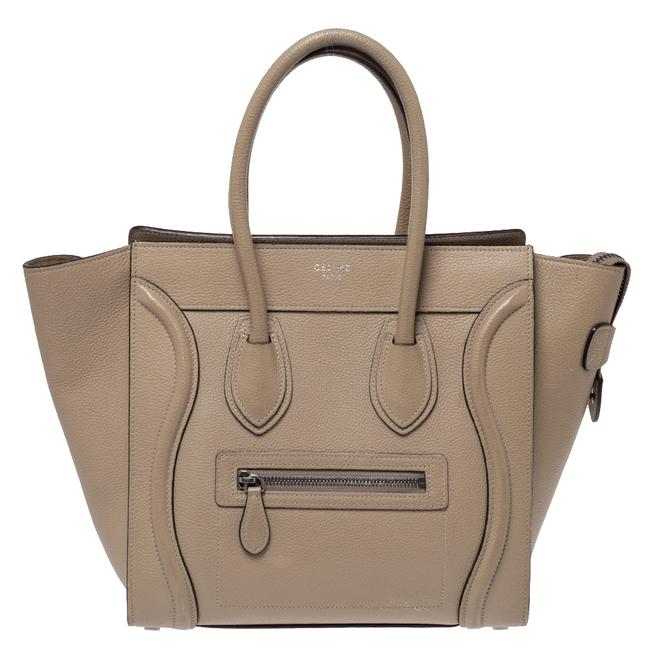 Celine Luggage Leather Micro Tote