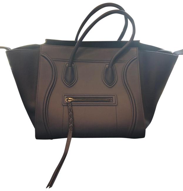 Celine Luggage Phantom Cobalt Blue Calfskin Leather Tote