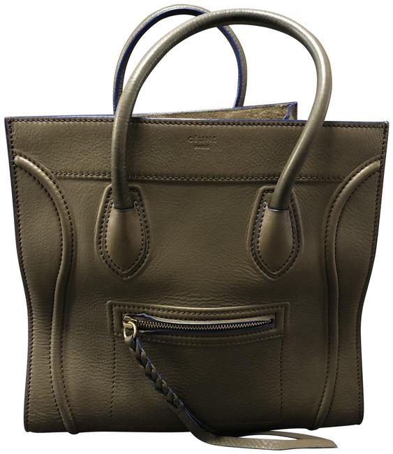 Celine Luggage Phantom Medium Leather Brown Calfskin Tote