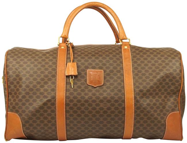 Celine Macadam Pattern #n7087h08 Brown WeekendTravel Bag