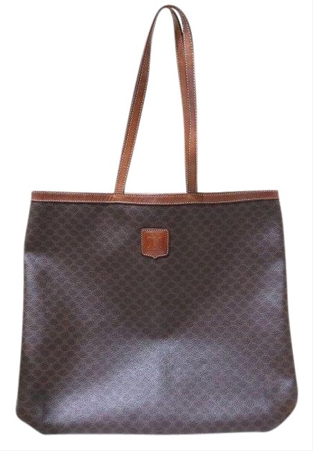 Celine Macadam Unisex Brown Pvc Tote