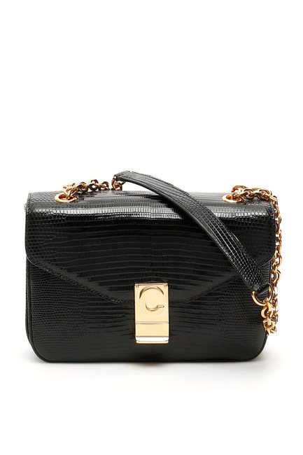 Celine Medium C Black Tote