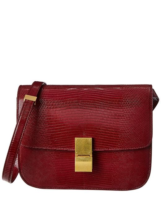 Celine Medium Classic Lizard embossed Leather 189174 Afr 28lb Shoulder Bag