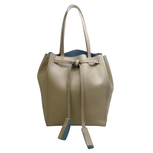 Celine Phantom Cabas Taupe Leather Tote
