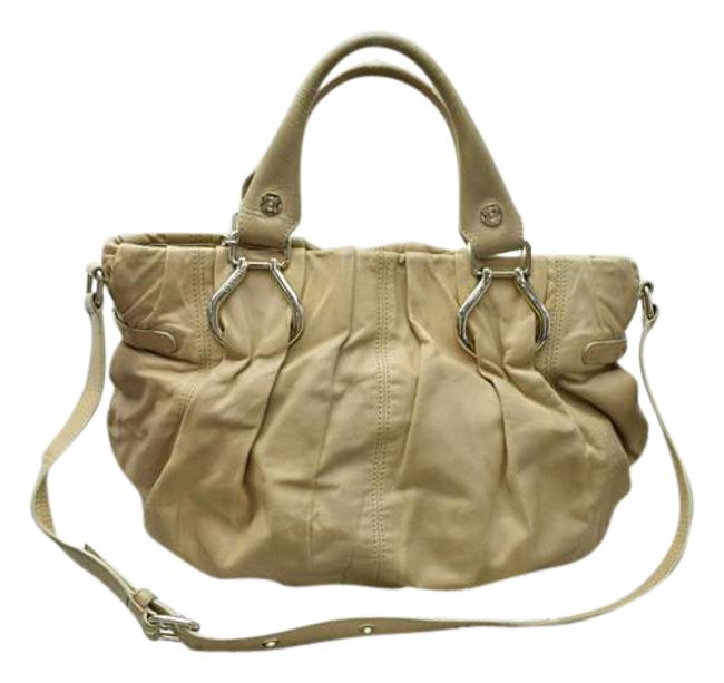 Celine Pillow Beige Leather Shoulder Bag