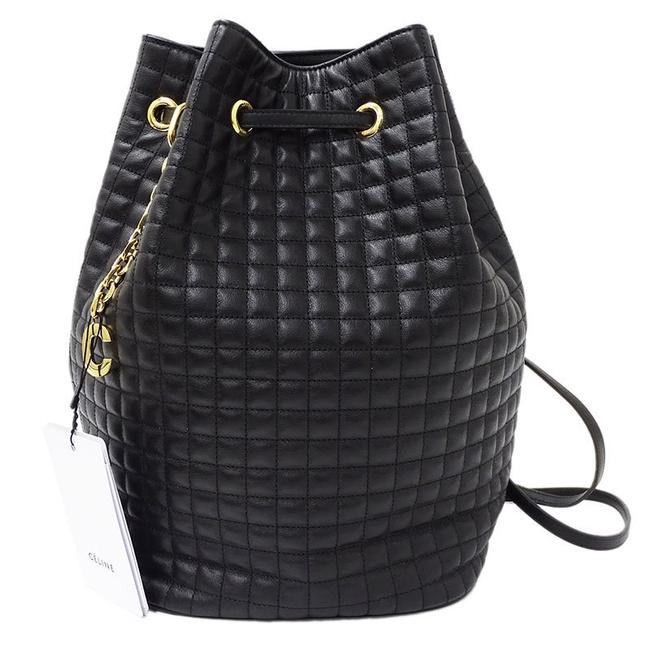 Celine Rucksack Small Black Leather Backpack