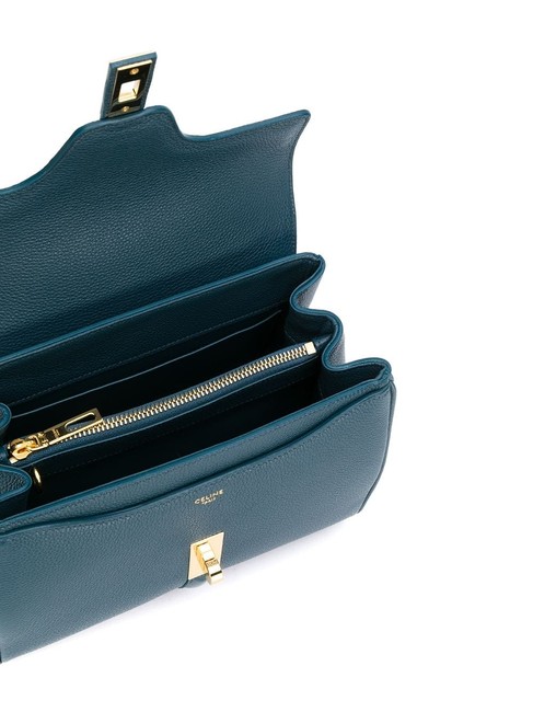 Celine Small Handbag Blue Leather Shoulder Bag