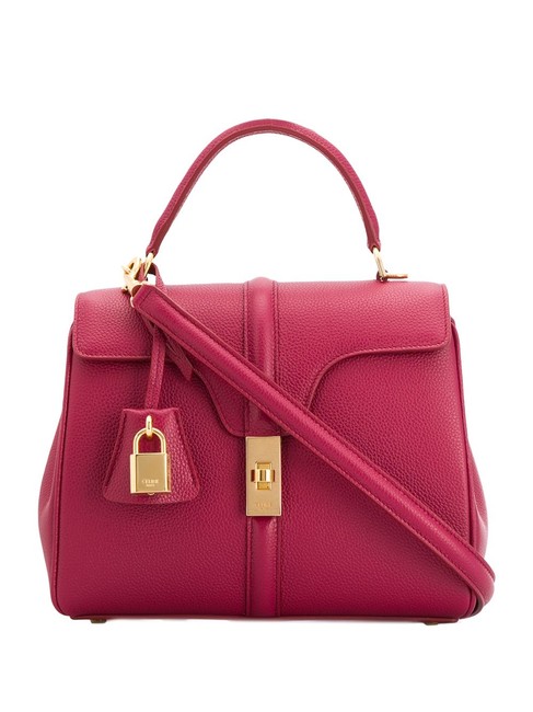 Celine Small Handbag Pink Leather Shoulder Bag