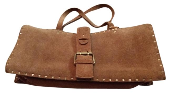 Celine Tan Suede Shoulder Bag