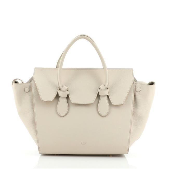 Celine Tie Knot Mini Neutral Grainy Leather Tote