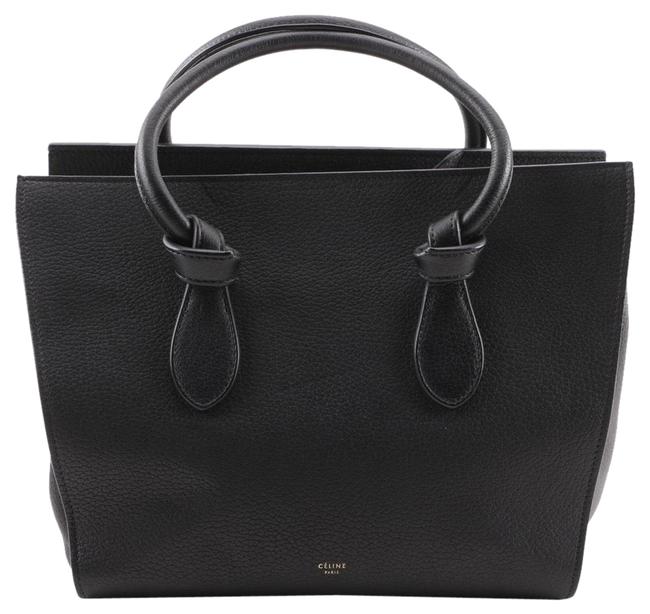 Celine Tie Mini Black Calfskin Leather Tote