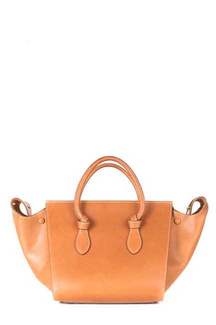 Celine Tie Mini Tote Tan Leather Shoulder Bag