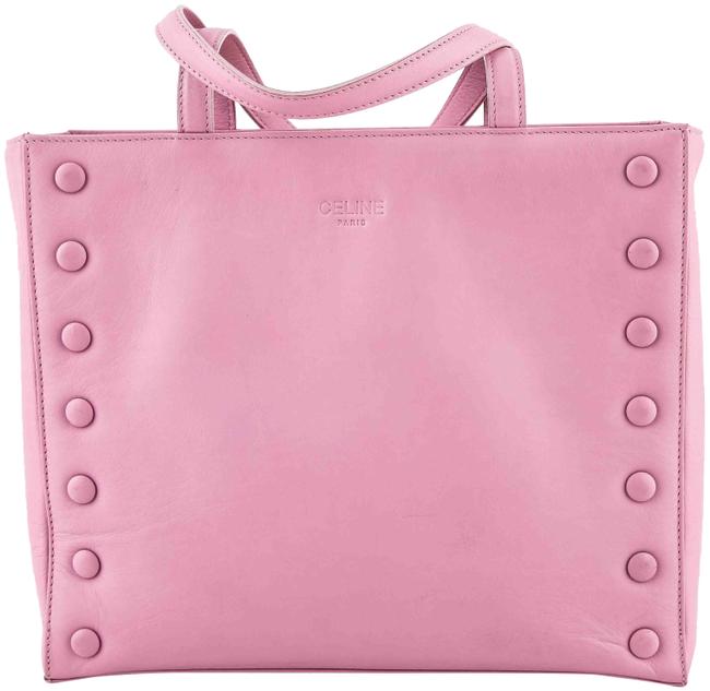 Celine Tote Pink Leather Shoulder Bag