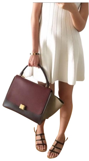 Celine Trapeze Medium Leather Shoulder Bag