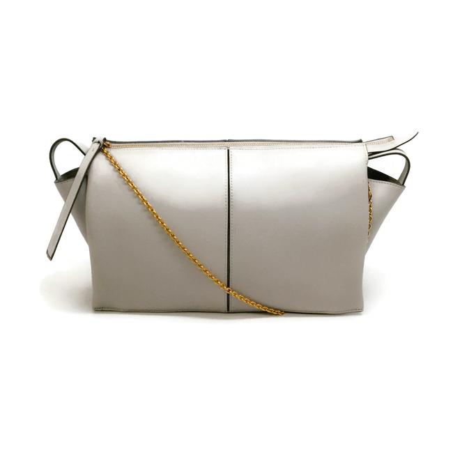 Celine Trifold Grey Leather Shoulder Bag