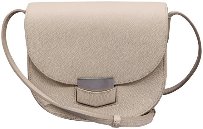 Celine Trotteur Small Apricot Calfskin Leather Shoulder Bag