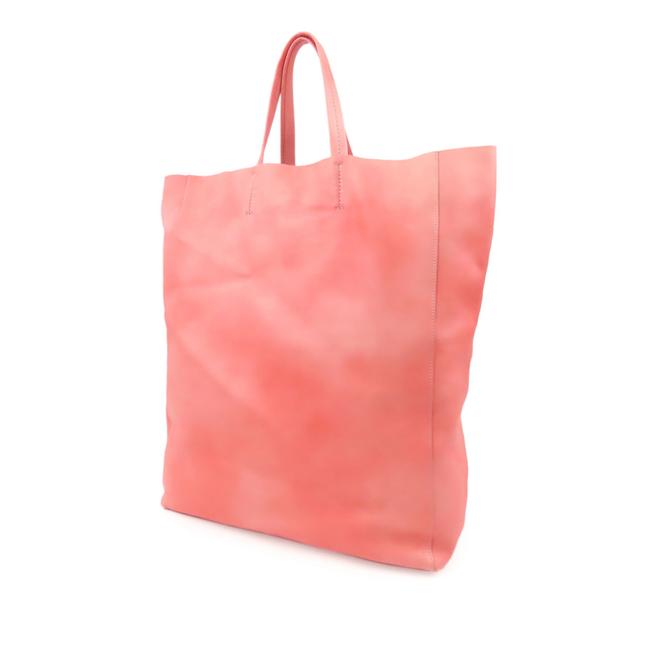 Celine Vertical Cabas Pink Leather Tote