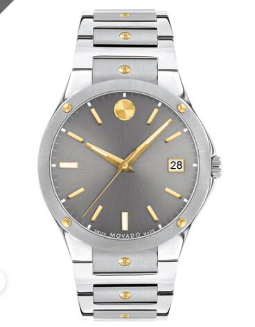 Movado SE Stainless Steel Watch With Gold Accents Replica Watch 0607514