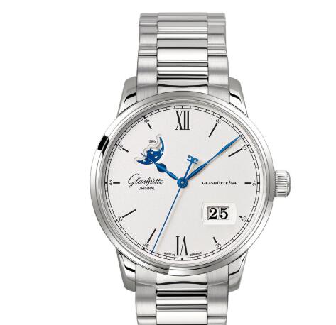 Glashuette Original Senator Excellence Panorama Date Moon Phase Replica Watch 1 36 04 01 02 70